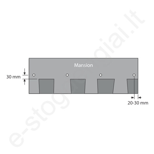 Bituminės čerpelės Katepal Mansion Montre 10221, 1,6 m²/pak