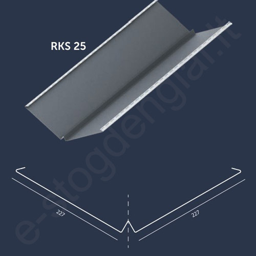 Budmat sąlaja RKS 25, 0,50 mm, L=1200 mm, Ideal-Satin Ruda (435), vnt