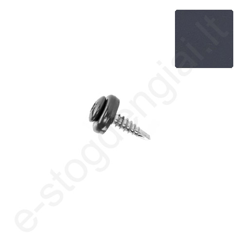 Savisriegiai į skardą TORX TX-20 4,8x20 mm T.Pilki (RAL 7016) prie Budmat, 250 vnt