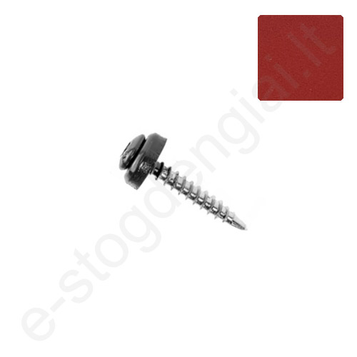 Savisriegiai į medį TORX TX-20 4,8x35 mm Raudona (RAL 3009) prie Budmat, 250 vnt