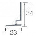 Cedral Click vertikalus pradžios profilis L=3 m, vnt