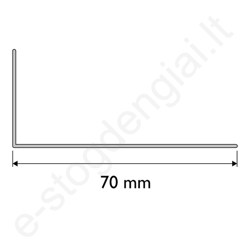 Cedral vėdinimo profilis 70 mm L=2,5 m, vnt