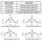 Universalus kraigo gaubtas 135° Eternit Žalia L31, vnt