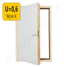 Fakro karnizinės durys DWT 70x100 cm YPATINGAI ŠILTOS, U=0,6 W/m²K