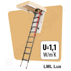 Fakro laiptai LML LUX 70x130 h=3,05m sudedami metaliniai