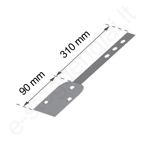 Gamrat latako laikiklio prailginimas L=310 mm (Plieninis), vnt