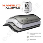 Hanbud lygi skarda, 1250x2000 mm (2,5 m²) Alucinkas AluZN, m²