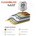 Modulinė čerpė Hanbud Claro Modular 0,47 mm, 730x1205 mm (0,820 m²) Matinė Žalia (RAL 6020), vnt