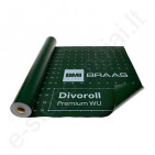 Difuzinė plėvelė Divoroll Premium Wu, 3 sl, 350 g/m², 45 m²/rul