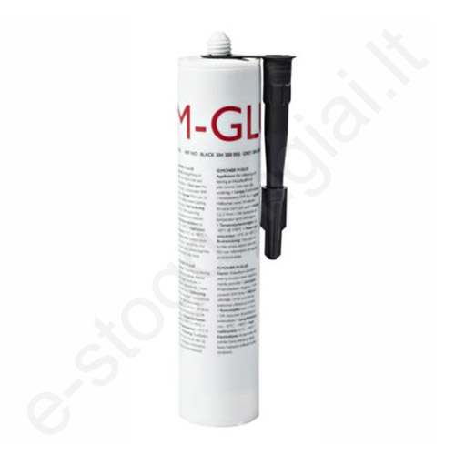 Klijai Monier M-Glue, Wakaflex juostai sandarinti, juodi, 290 ml