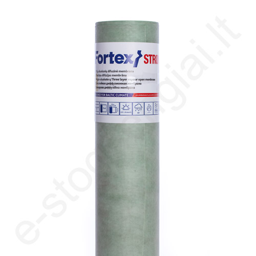 Difuzinė plėvelė Fortex Mega, 3 sl, 180 g/m², 75 m²/rul