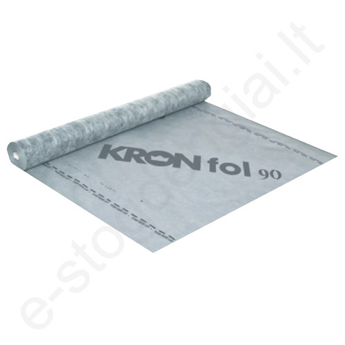 Difuzinė plėvelė KRONfol 100, 3 sl, 90 g/m², 80 m²/rul