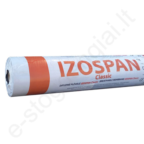 Difuzinė plėvelė Izospan Classic, 3 sl, 115 g/m², 80 m²/rul