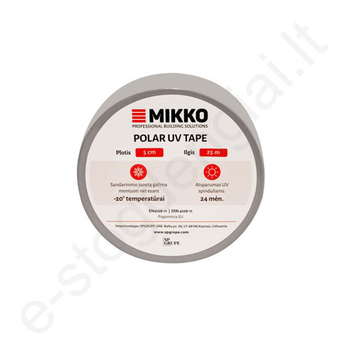 Vienpusė lipni juosta Mikko Polar UV Tape, 50 mm, 25 m/rul