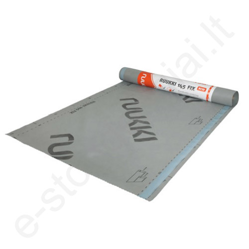 Difuzinė plėvelė Ruukki 145 FIX, 3 sl, 145 g/m², 2 lipnūs kraštai, 30 m²/rul