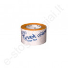 Vienpusė lipni juosta Tyvek Tape Plus, 60 mm, 25 m/rul