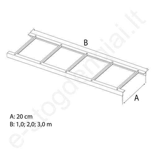 Sniego tvorelė Eurovent L=2 m, cinkuota, vnt