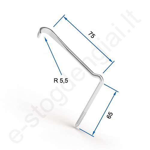 Keraminės čerpės laikiklis FOS Nr. 40900566, 75x65 mm, 500 vnt