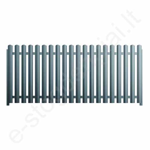 Metalinė tvoralentė Hanbud Astra 91 mm, 0,45 mm, dvipusė, Blizgi T.Pilka (RAL 7016), m