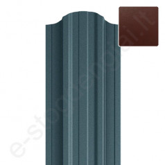 Metalinė tvoralentė Hanbud Emka 115 mm, 0,45 mm, dvipusė, Blizgi Ruda (RAL 8017), m