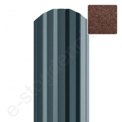 Metalinė tvoralentė Hanbud Estetic 115 mm, 0,45 mm, dvipusė, Matinė Ruda (RAL 8017), m