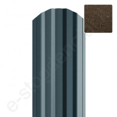 Metalinė tvoralentė Hanbud Estetic 115 mm, 0,45 mm, dvipusė, Matinė T.Ruda (RAL 8019), m