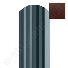 Metalinė tvoralentė Hanbud Estetic 115 mm, 0,45 mm, dvipusė, Blizgi Ruda (RAL 8017), m