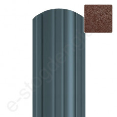 Metalinė tvoralentė Hanbud Polo, L=1350 mm, 110 mm, 0,45 mm, dvipusė, Matinė Ruda (RAL 8017), vnt