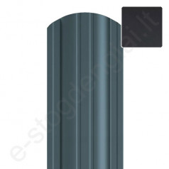 Metalinė tvoralentė Hanbud Polo, L=1350 mm, 110 mm, 0,45 mm, dvipusė, Blizgi T.Pilka (RAL 7016), vnt
