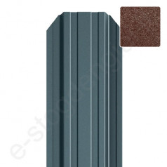 Metalinė tvoralentė Hanbud Standard 115 mm, 0,45 mm, dvipusė, Matinė Ruda (RAL 8017), m
