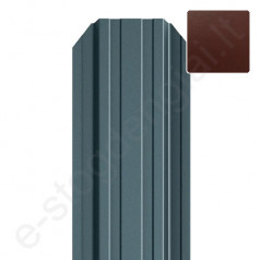 Metalinė tvoralentė Hanbud Standard 115 mm, 0,45 mm, dvipusė, Blizgi Ruda (RAL 8017), m