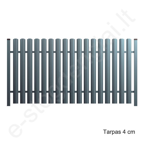 Metalinė tvoralentė Hanbud Astra 91 mm, 0,45 mm, dvipusė, Blizgi Ruda (RAL 8017), m