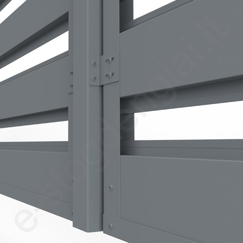 Modulinis tvoros segmentas Hornval 1500x1950 mm, Auksinis ąžuolas, kompl