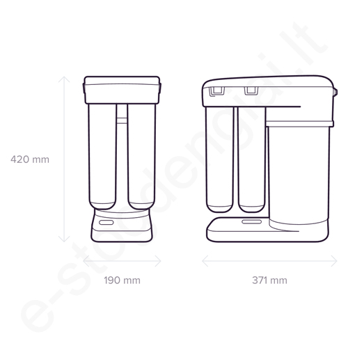 Atvirkštinio osmoso sistema Aquaphor RO-101S Morion, 2 viename C125, kompl