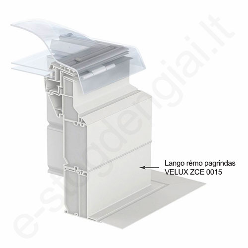 Lango rėmo pagrindas VELUX ZCE 0015 150x150 su flanšu, h=15 cm