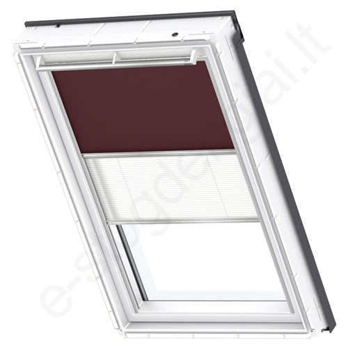 Velux tamsinanti klostuota DFD PK04 4559 Dark brown stilius