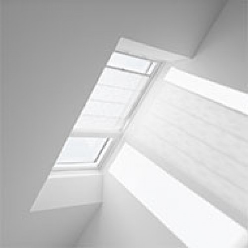 Velux romanetės ZHB PK08 6505 White leaves papildomas audinys