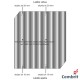 Šiferis Cembrit EuroFala 2500x1150 Rudas 2,44m², vnt