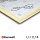 Recticel Eurowall poliuretano plokštė su išdroža stogui 1200x600x160mm, 1vnt/0,72m²
