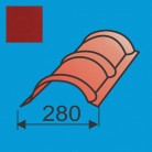 Apvalus kraigas L=1980 Raudona Purpurinė poliesteris 0,5mm, vnt