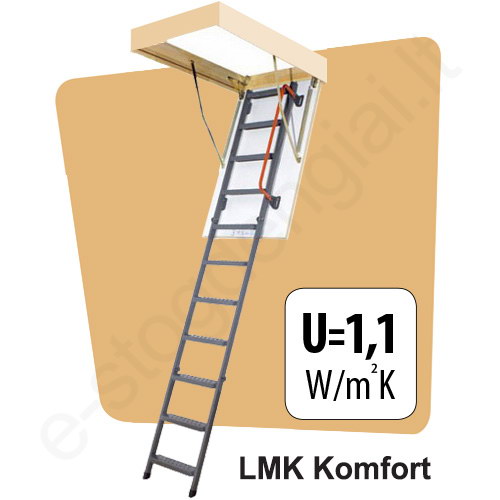 Metaliniai palėpės laiptai Fakro LMK Komfort